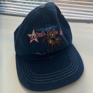 Wish me Luck denim hat